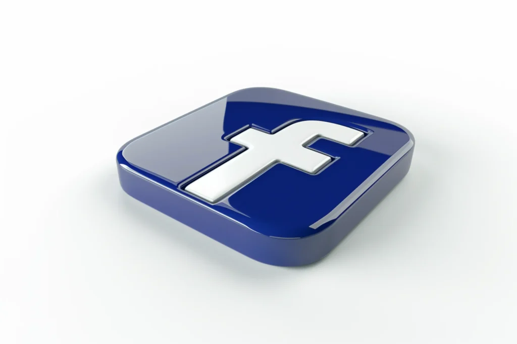 3D Facebook company logo by Midjourney