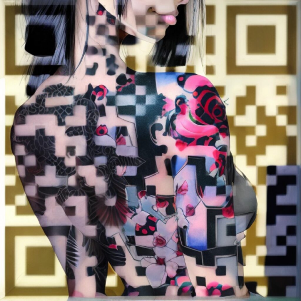 AI Generated QR code for rareconnections.io