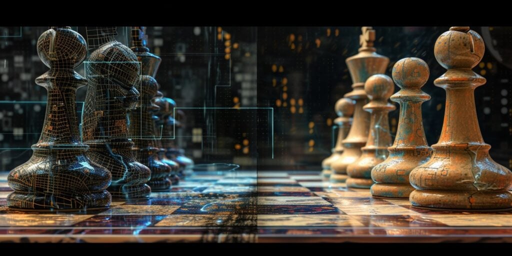 Chess pieces representing Adversarial Machine Learning Attacks