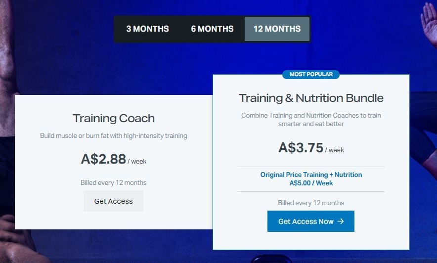 Freeletics pricing plan