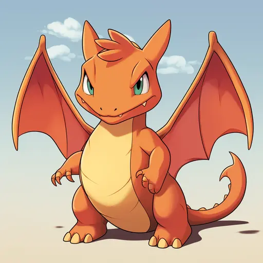 Charizard Pokemon image created with Midjourney.