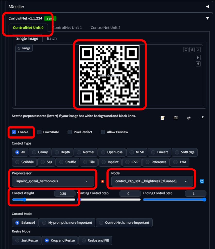 Run Diffusion GUI - QR Code Settings 002