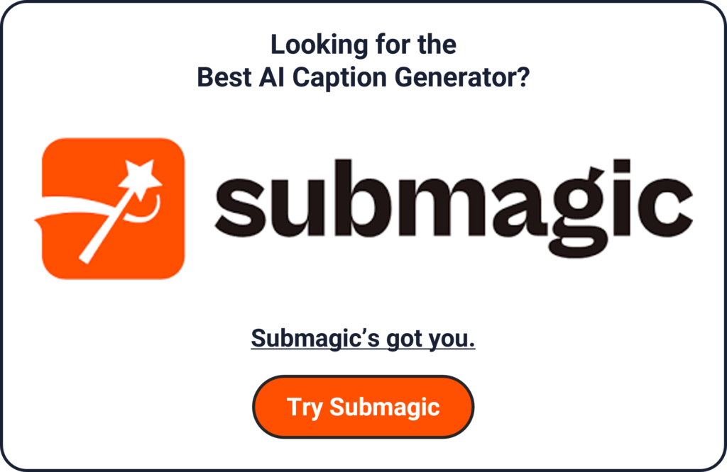 Submagic exit intent popup