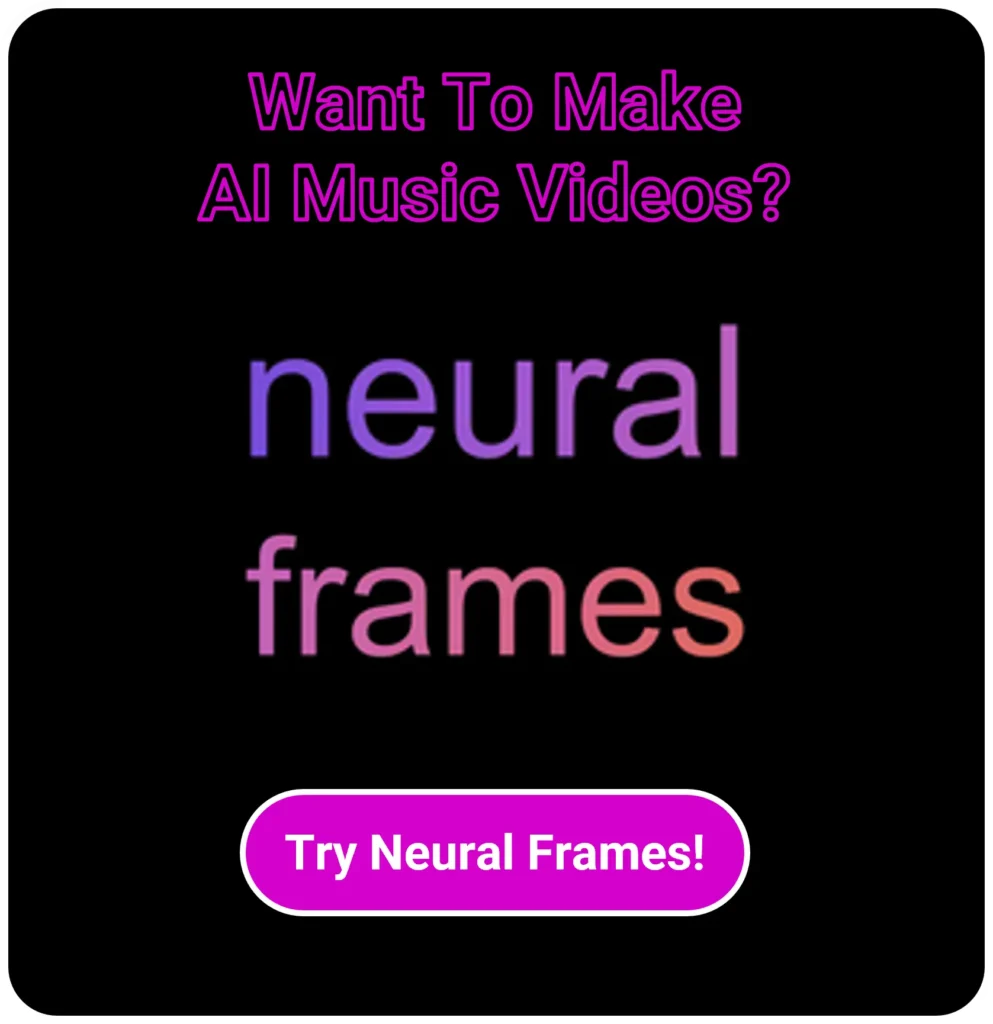 Try Neural Frames exit intent popup block