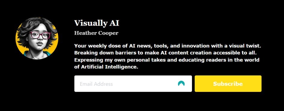 Visually AI Landing Page