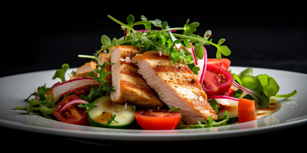 a beautiful chicken salad