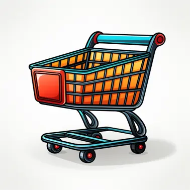 eCommerce style trolley icon.